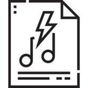 file,music and multimedia,sound,files and folders,music file,quaver,thunder,music sheet,sheet music